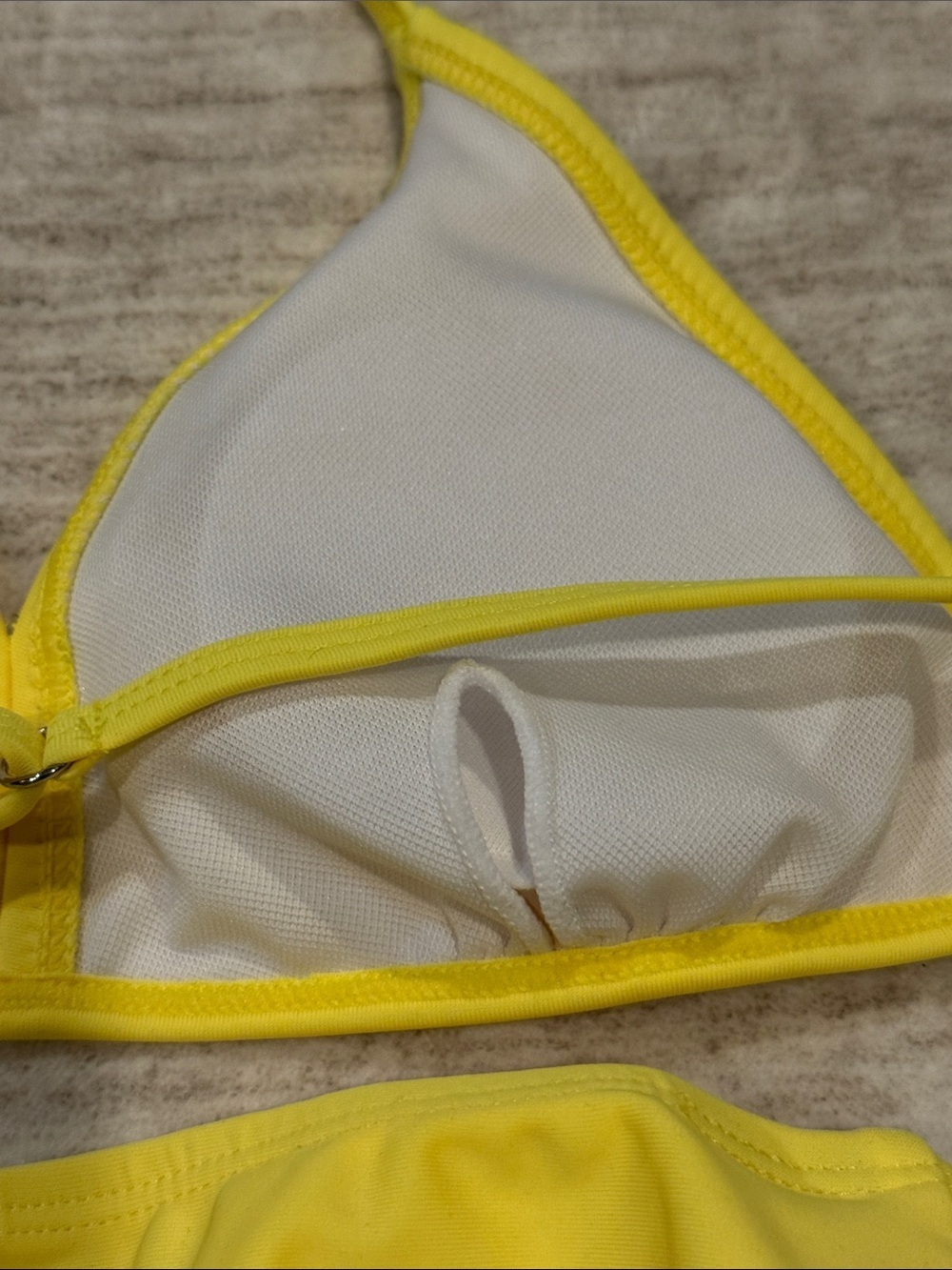 Bikini girls size 9 Bright Yellow Triangle Bikini Set - Picture 11 of 11